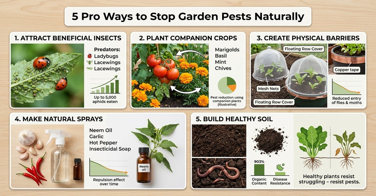 5 Natural Pest Control Strategies Used by Landscaping Professionals